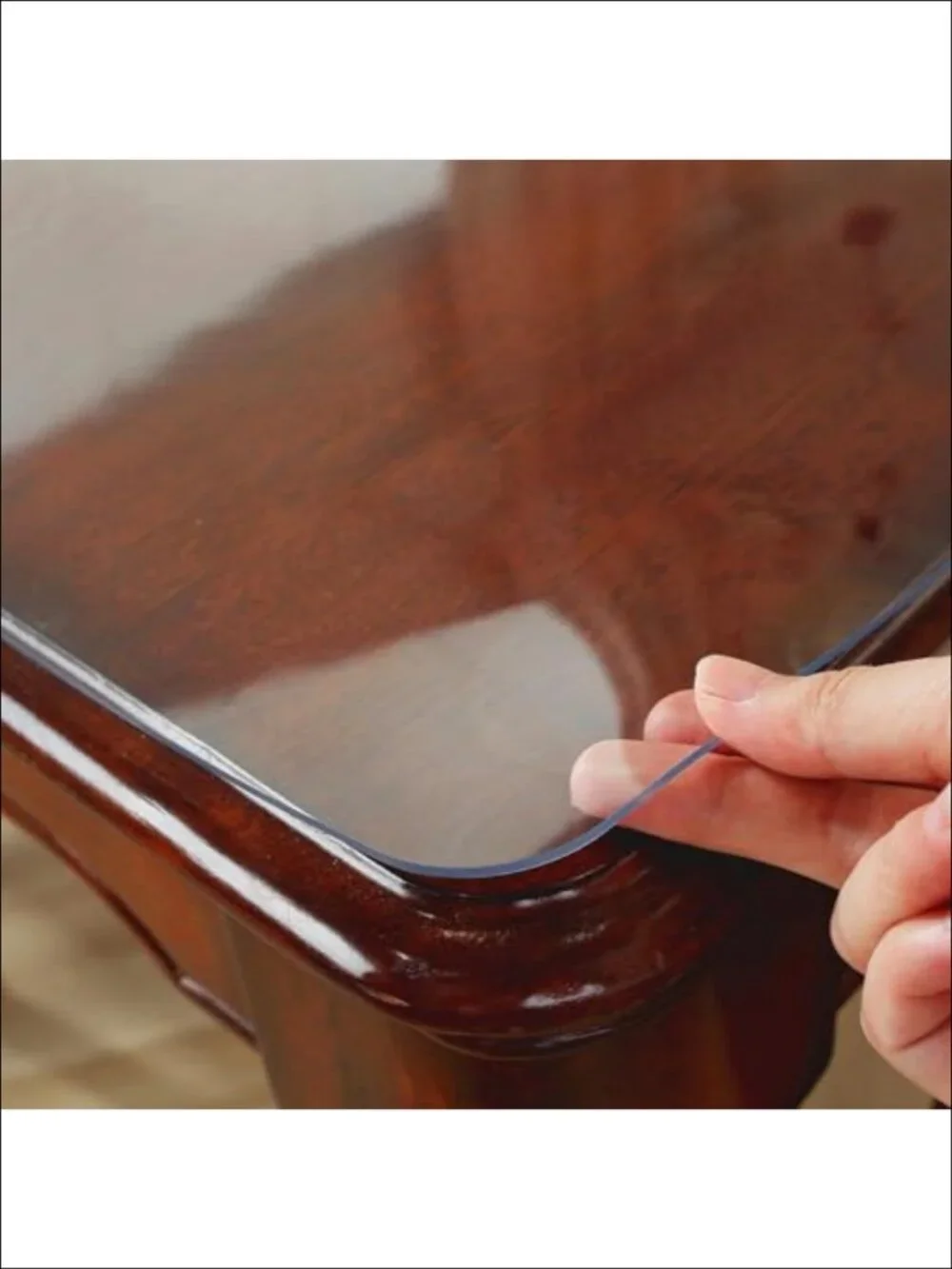 2mm Thick Clear Table Protector Plastic Table Cover 36 x 60 in Cut to Fit